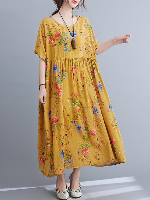 Floral Plus Size Casual Dress