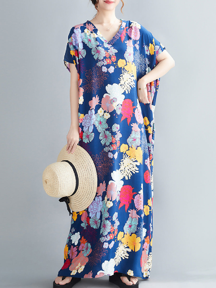 Floral cotton and linen Dress