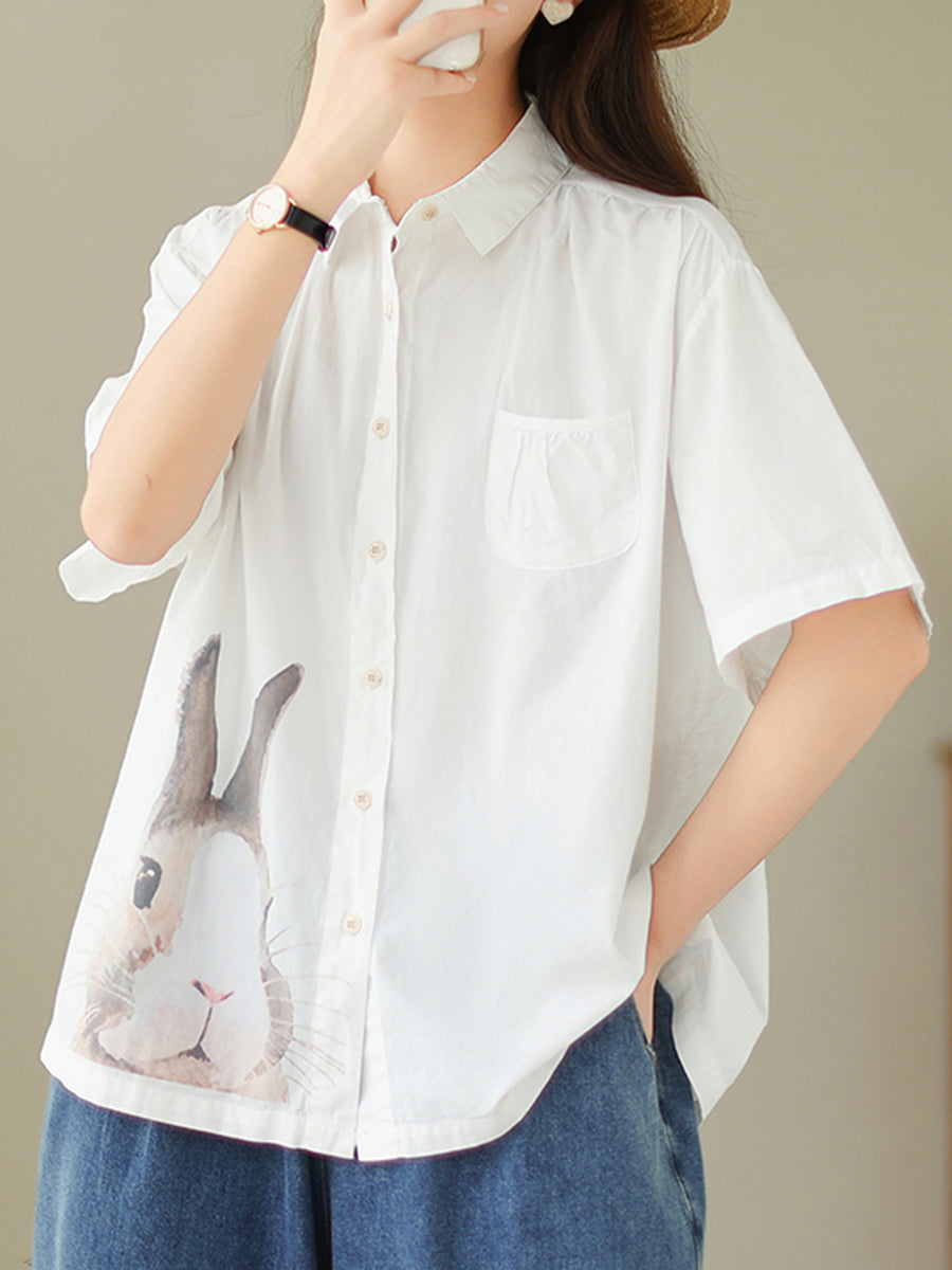 Rabbit printed top