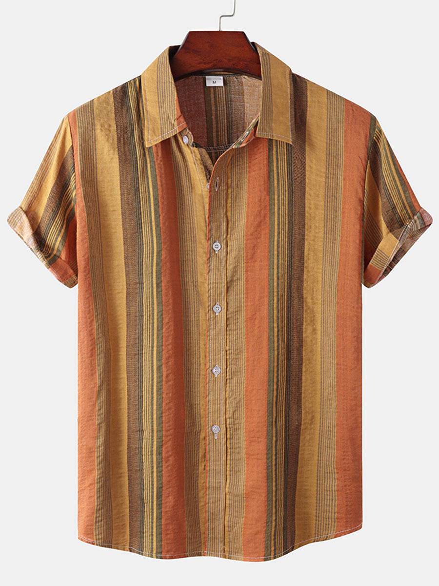 Camicia a maniche corte casual hawaiana da uomo