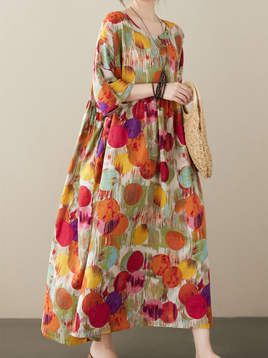 Enlarged Bohemian style dress