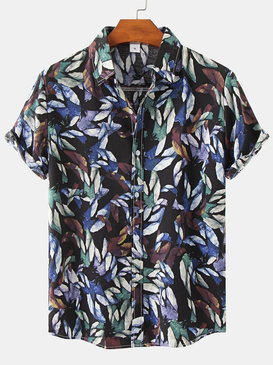 Men's hawaiian casual short sleeve shirt