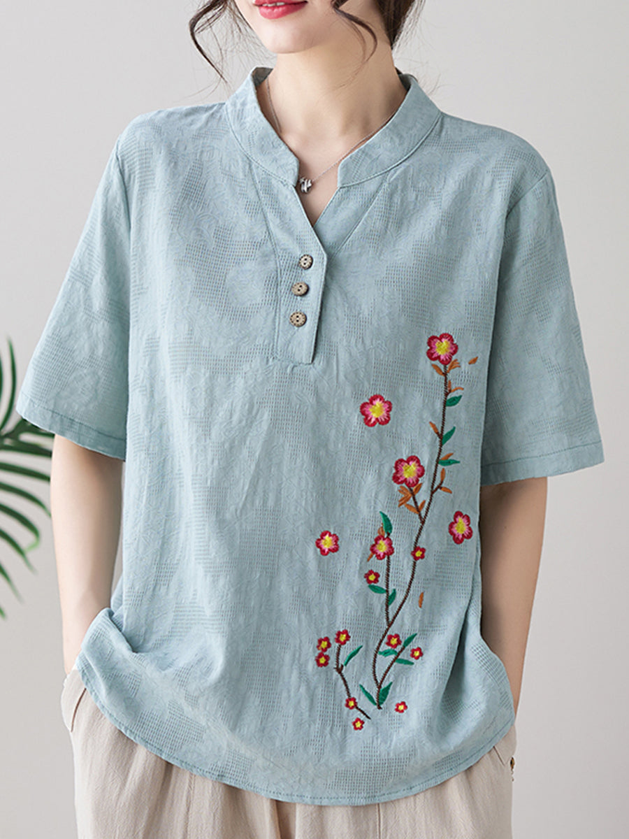 Small flower printed shirt