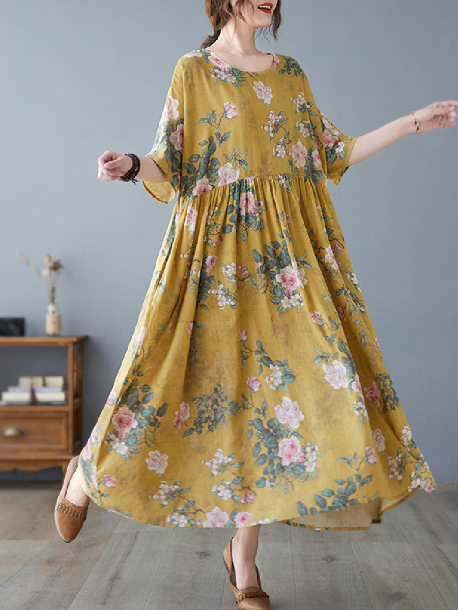 Floral Plus Size Casual Dress