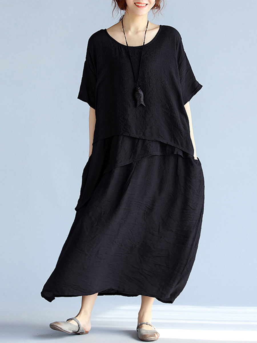 Slim and irregular casual dress