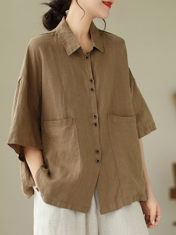 Double button and pocket shirt