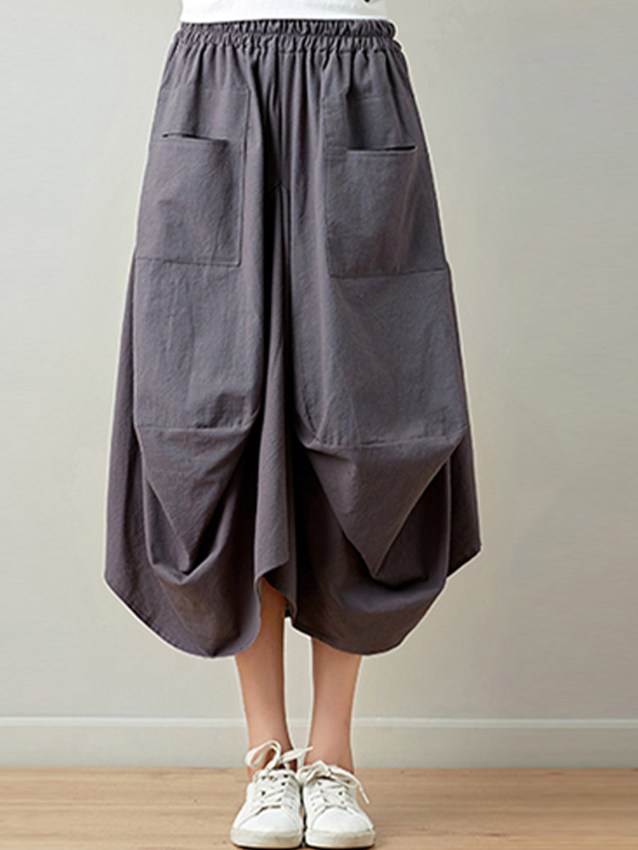 Oversized Slim Lantern Skirt