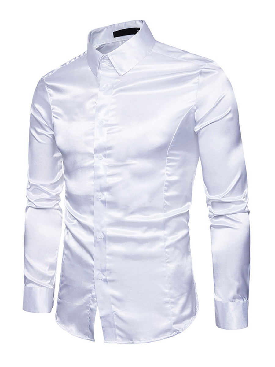 Chemise décontractée à manches longues pour hommes