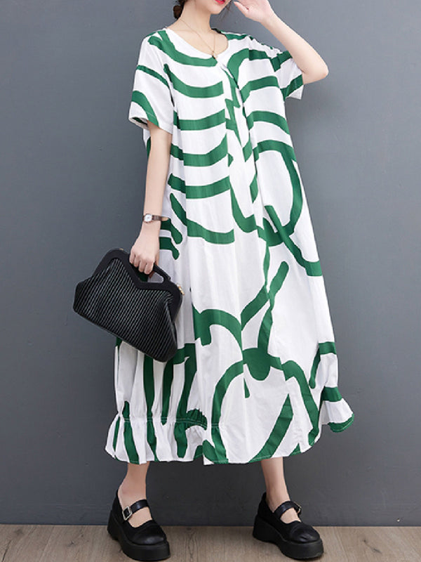 Oversized sweet and slimming Loose dress