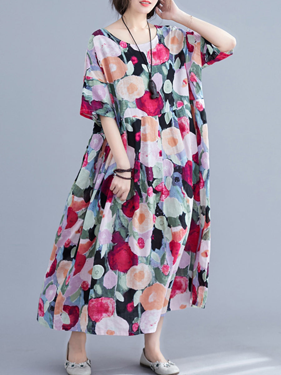 Floral Holiday Casual Dress