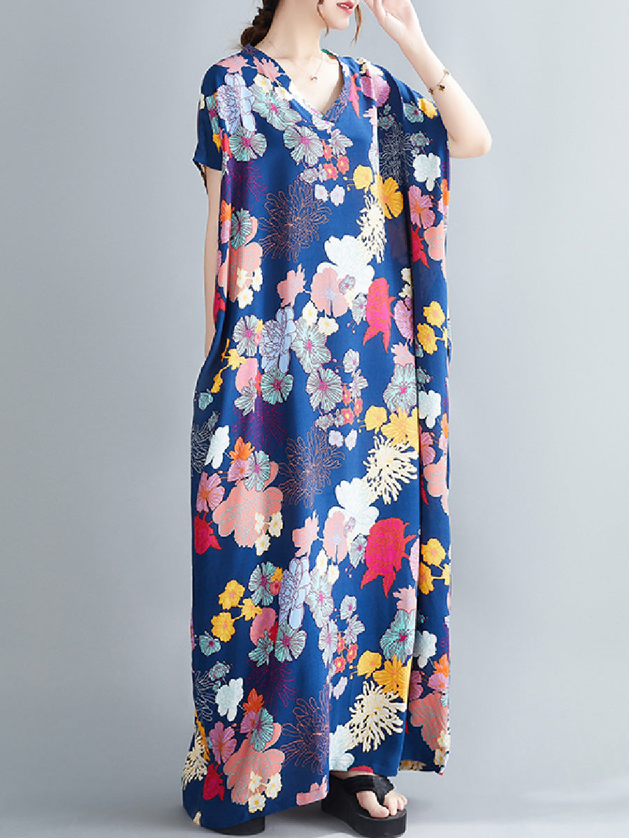 Floral cotton and linen Dress