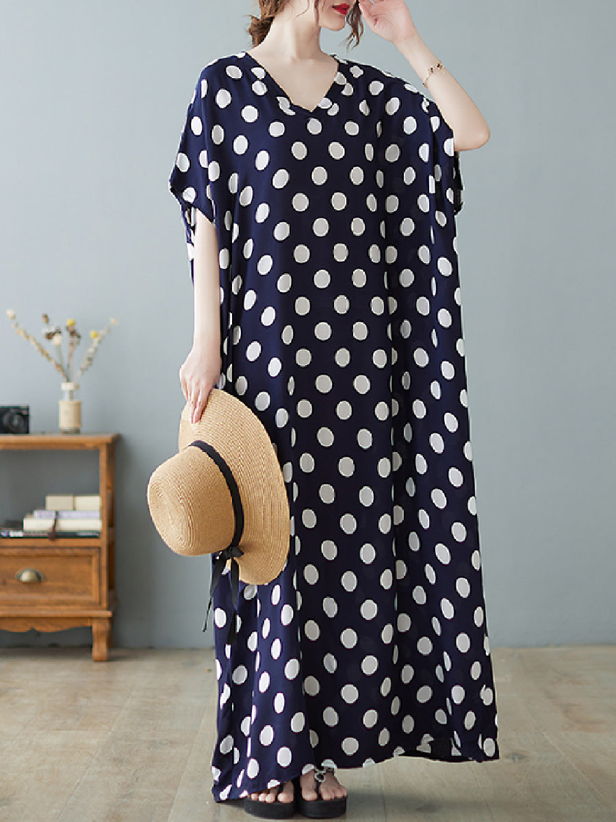 Dot printed cotton Dress