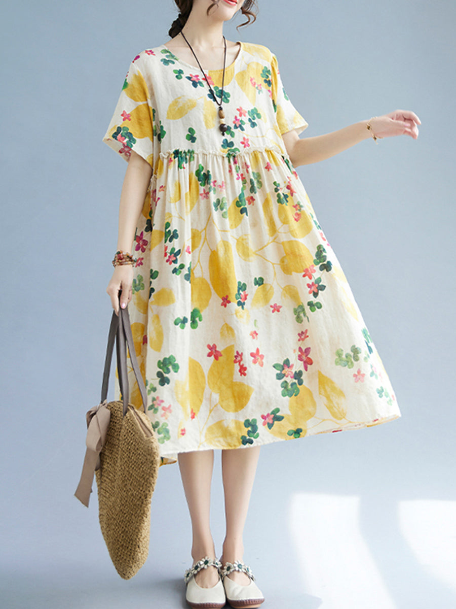 Floral Holiday Casual Dress