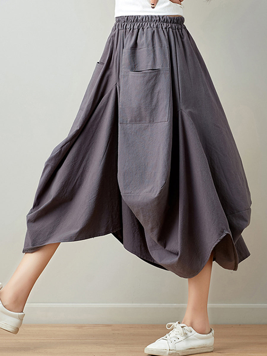 Oversized Slim Lantern Skirt