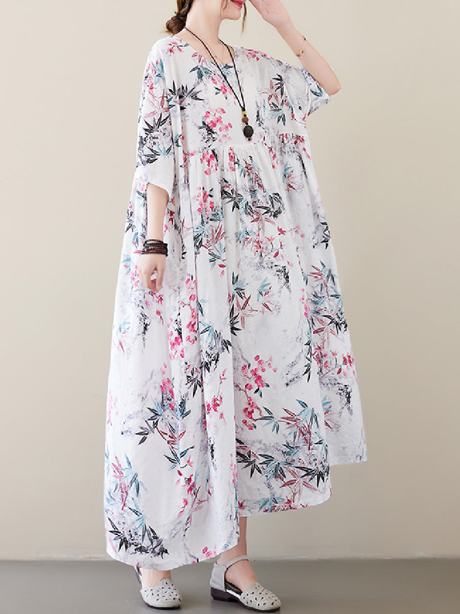 Floral Casual Plus Size Dress