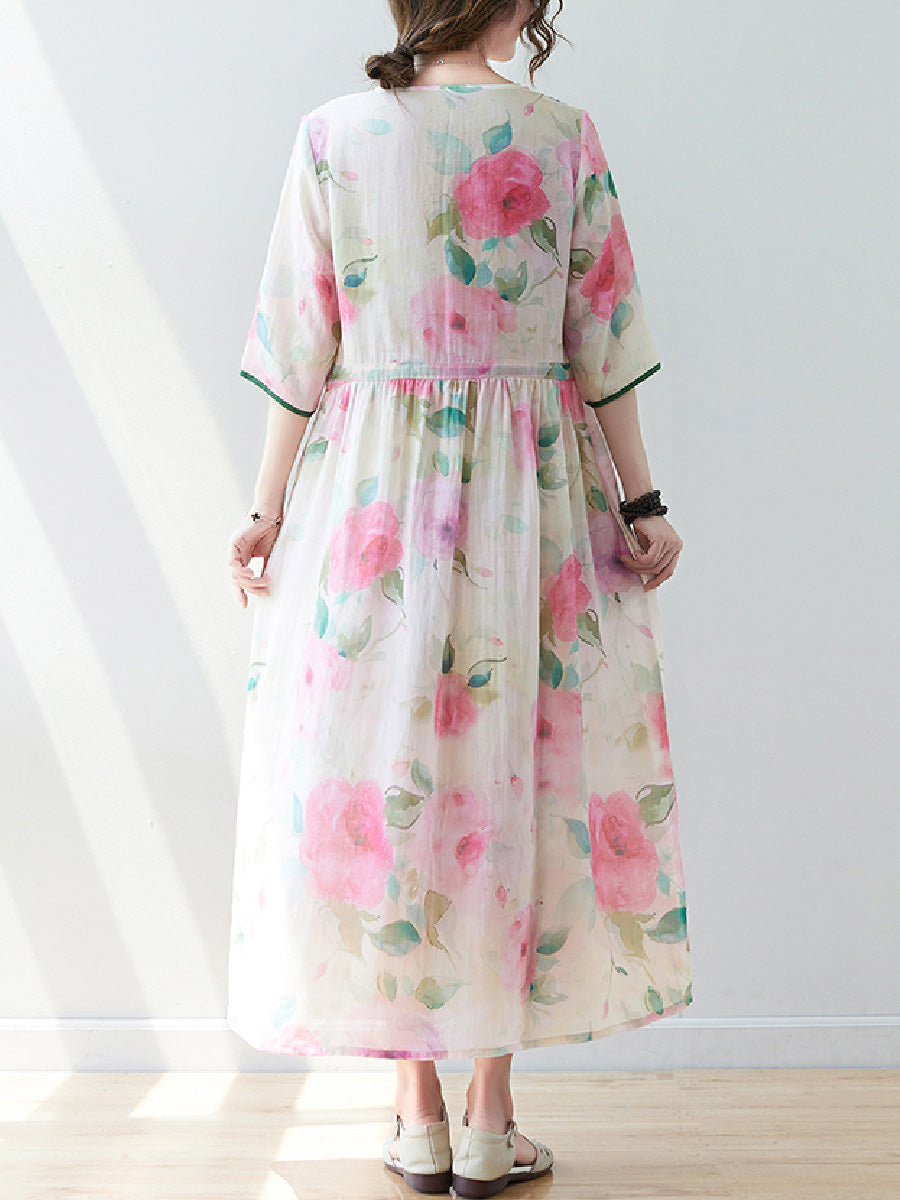 Floral Holiday Casual Dress