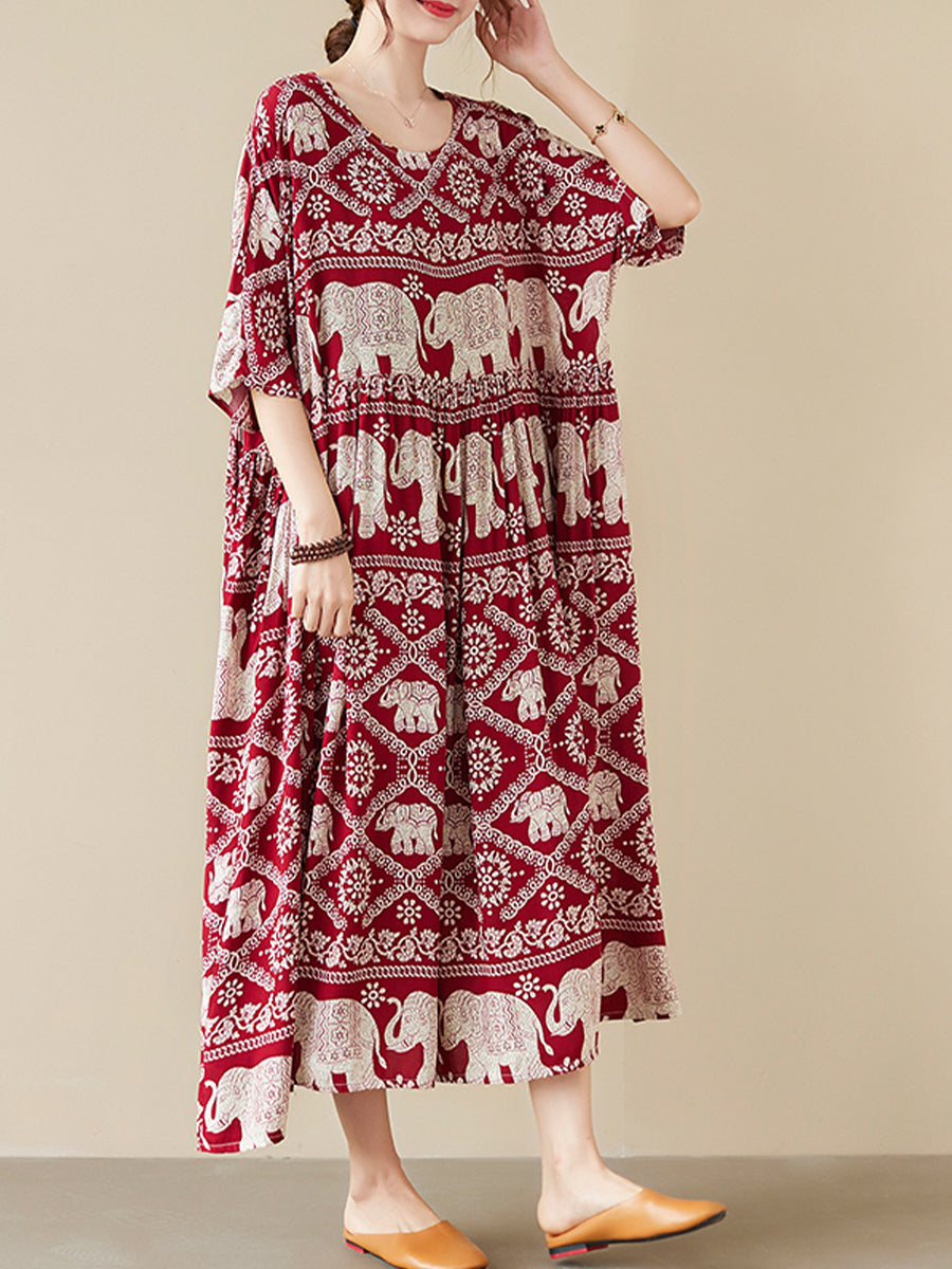 Oversized ethnic style dress