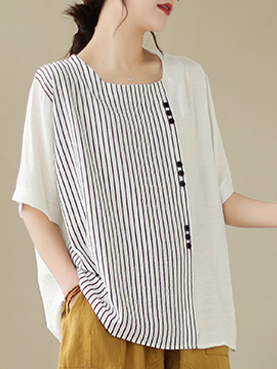 Oversized vertical pattern shirt