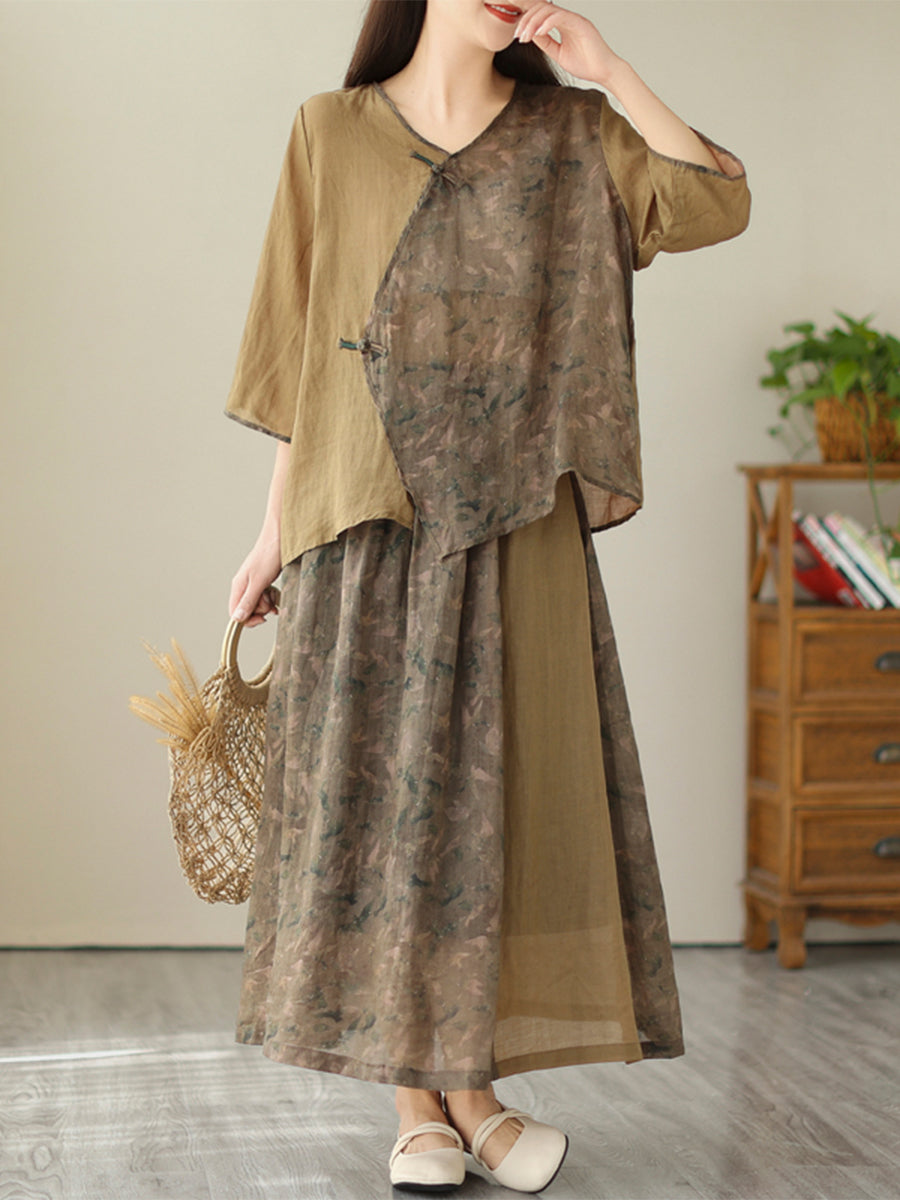 Ethnic style loose suit