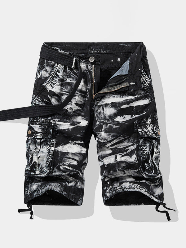 Men's Camo Loose Fit Cotton Casual Shorts