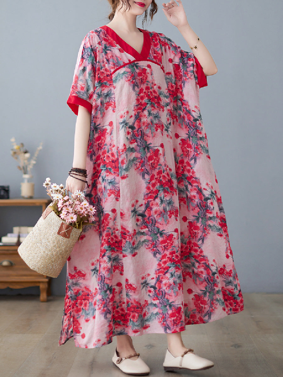 Floral Casual Plus Size Dress