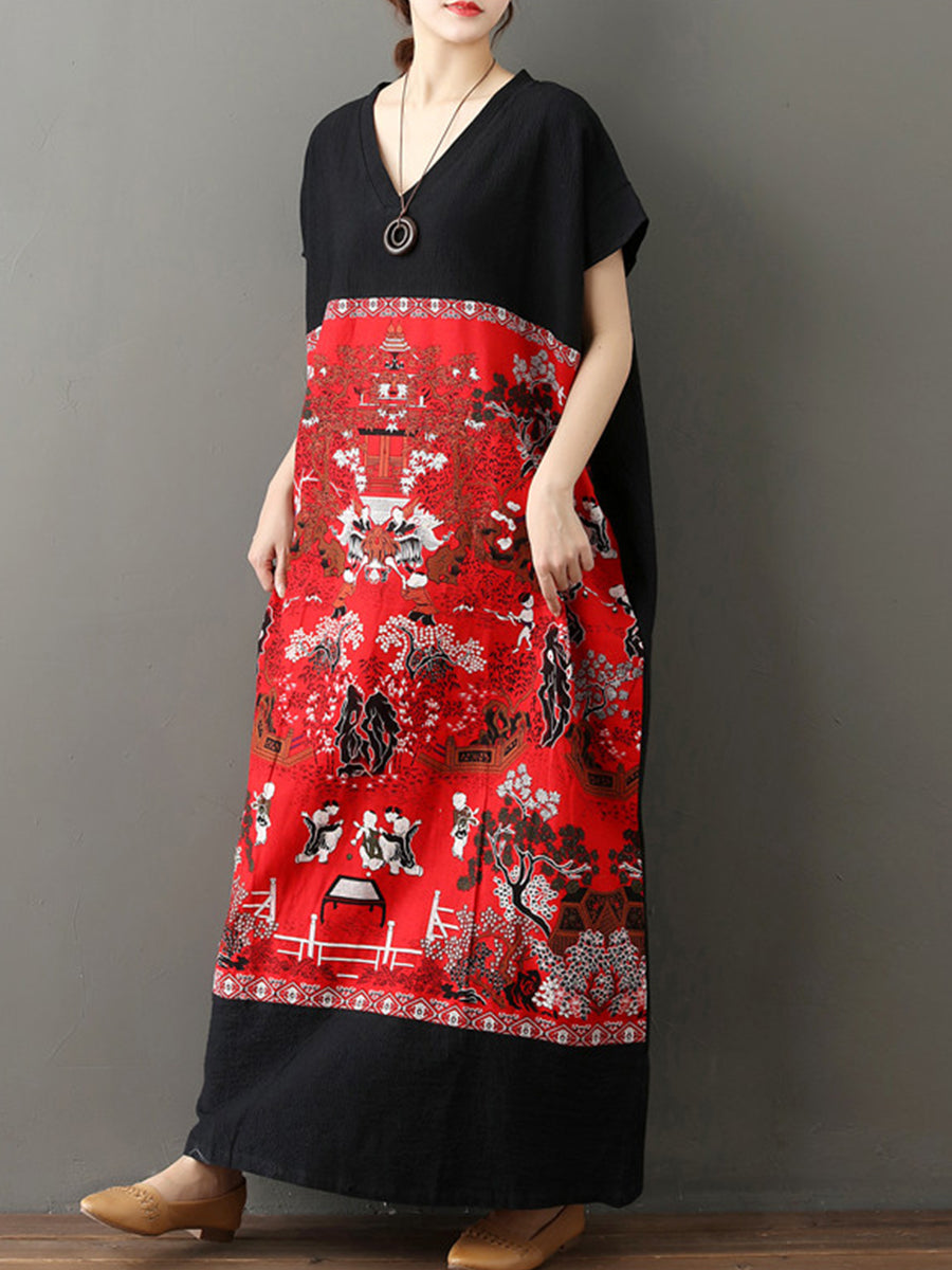 Ethnic Art Print Dress