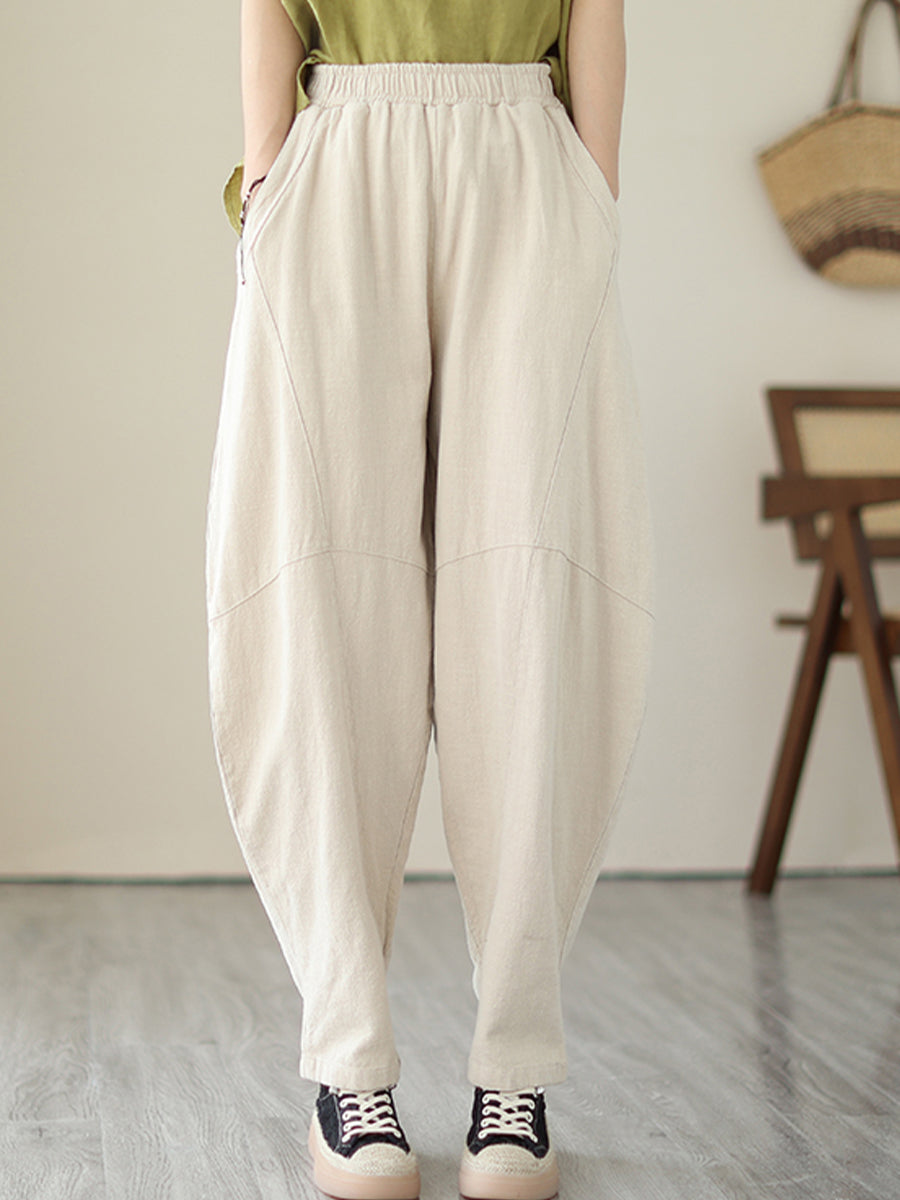 Solid color high waisted slimming pants