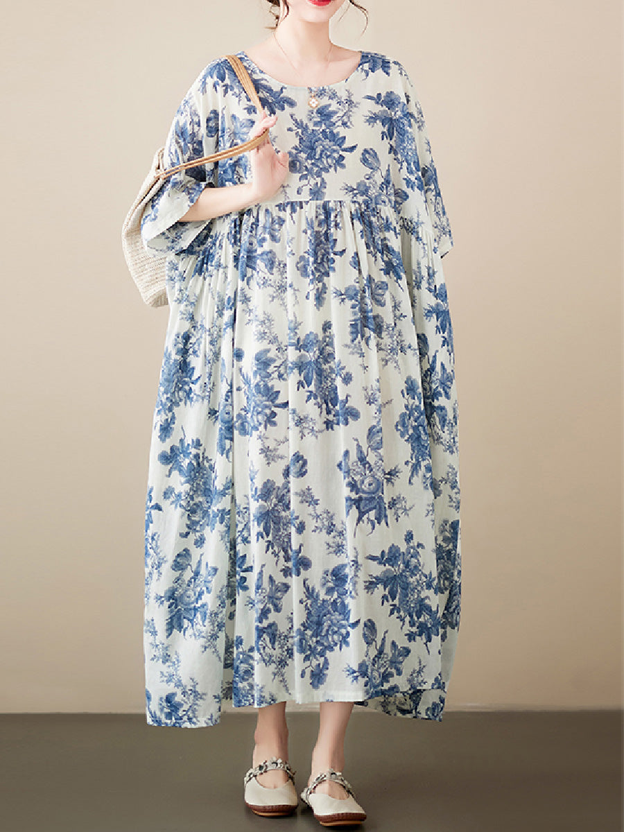 Floral Plus Size Casual Dress