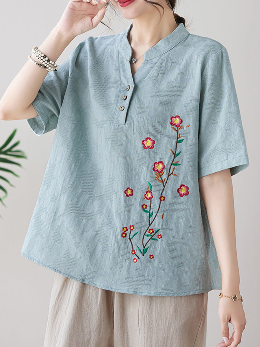 Small flower printed shirt