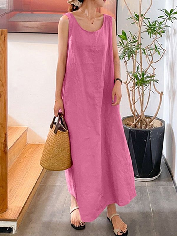 Beach resort style sleeveless dress