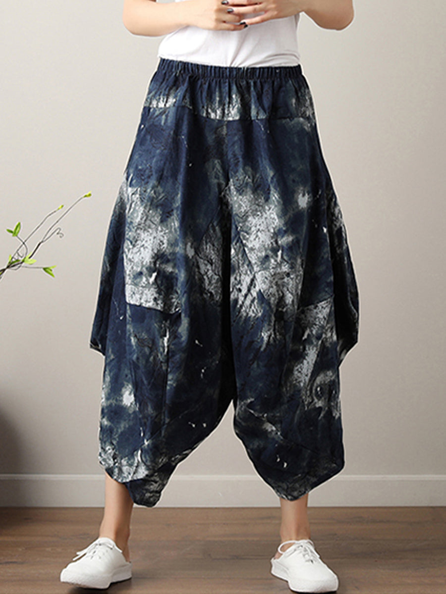 Casual printed oversized pant