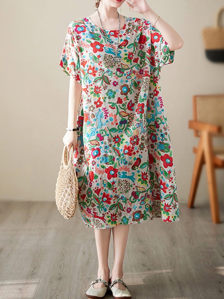 Floral Holiday Casual Dress