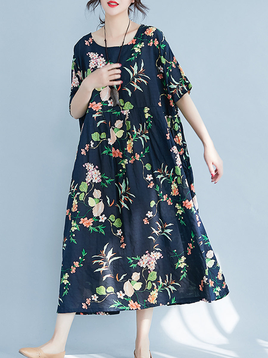 Floral Holiday Casual Dress