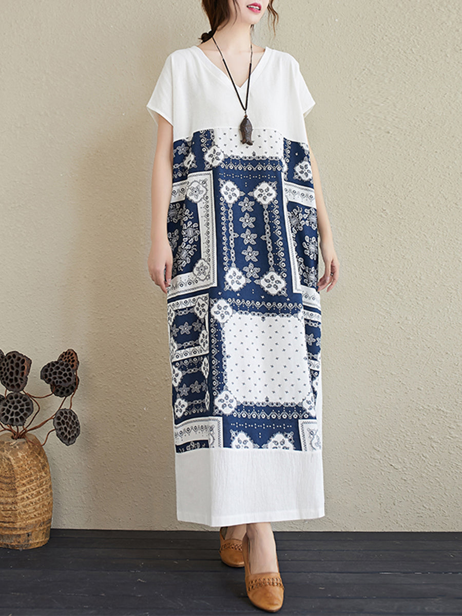 Ethnic Print Casual Dress