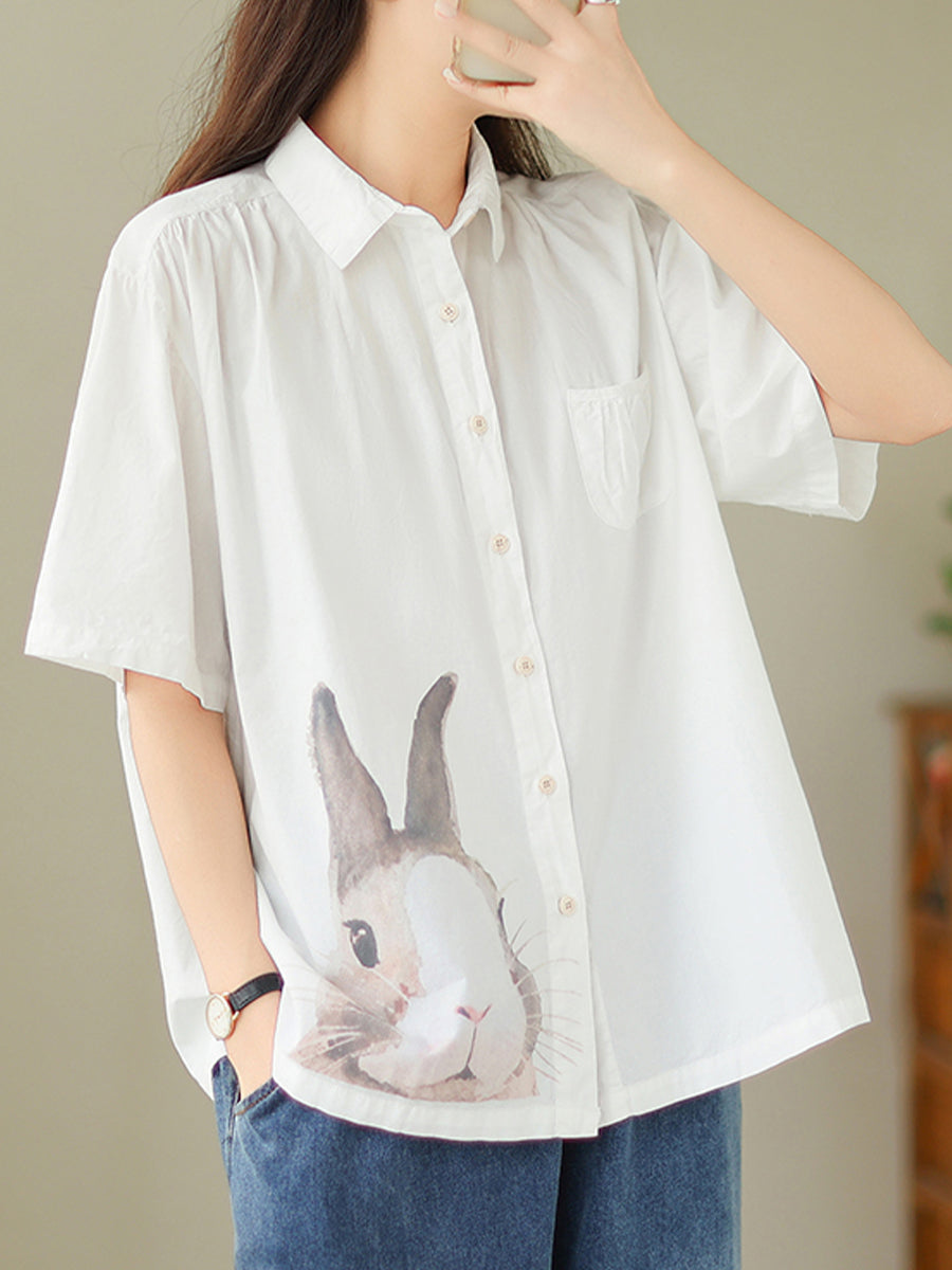 Rabbit printed top