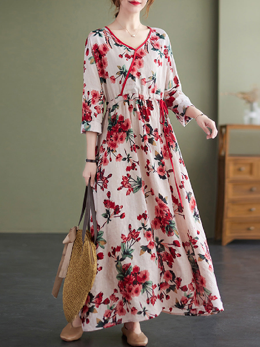 Floral Casual Long Sleeve Dress