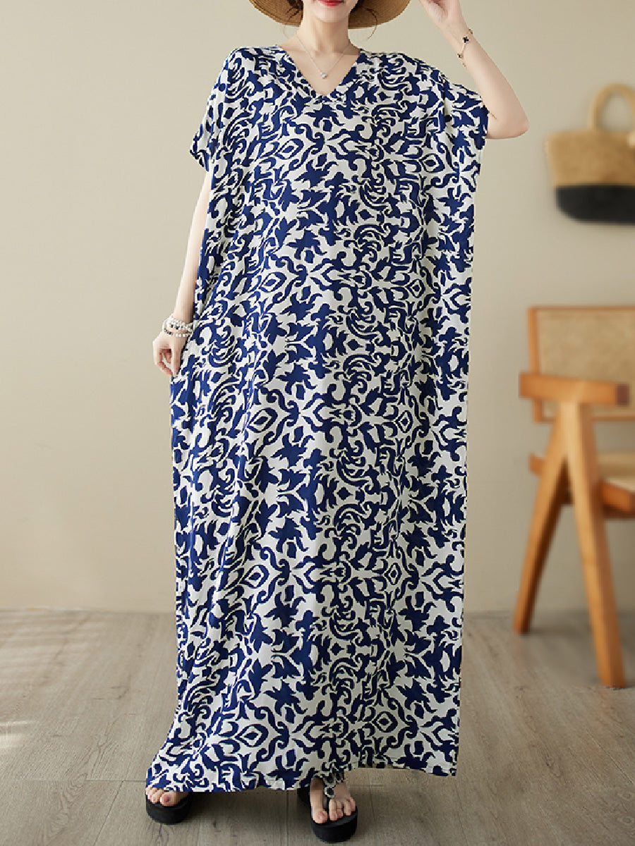 Floral cotton and linen Dress