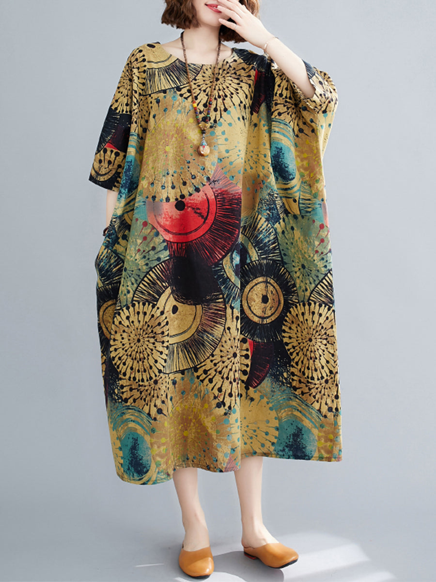 Casual printed oversized dress