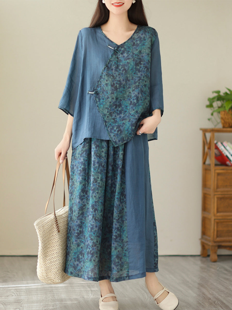 Ethnic style loose suit