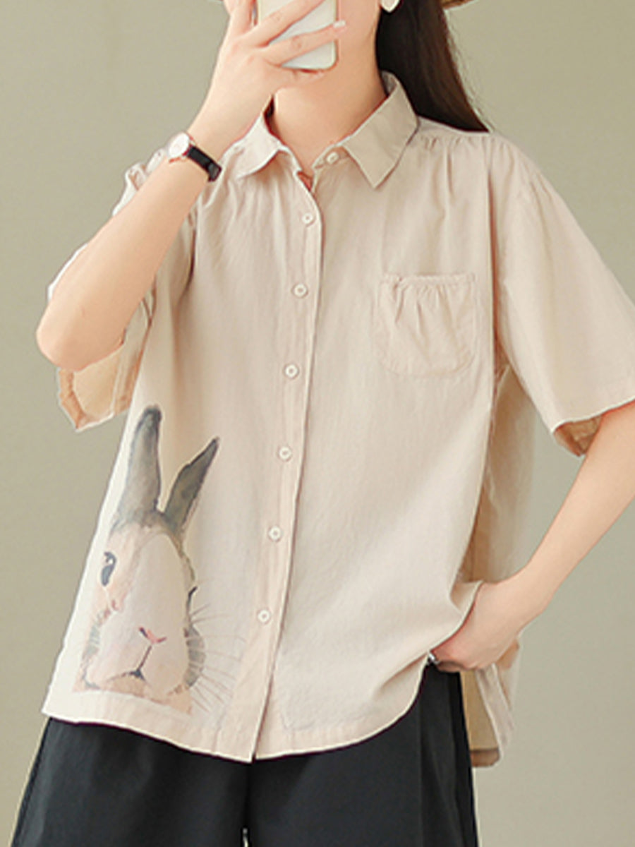 Rabbit printed top