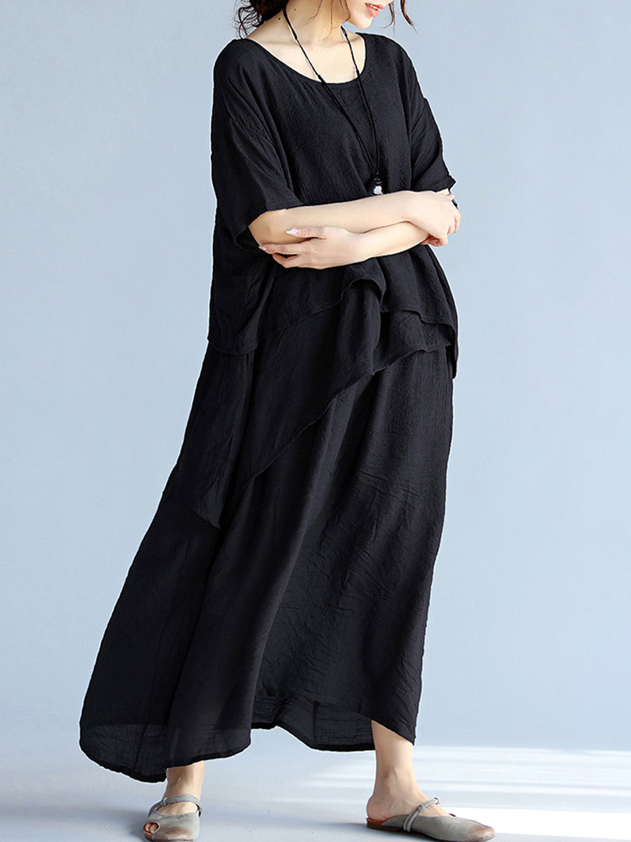 Slim and irregular casual dress