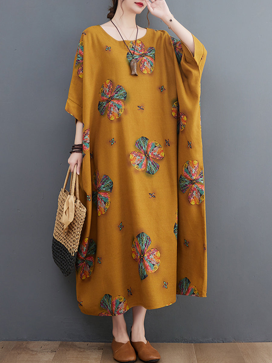 Floral Plus Size Casual Dress