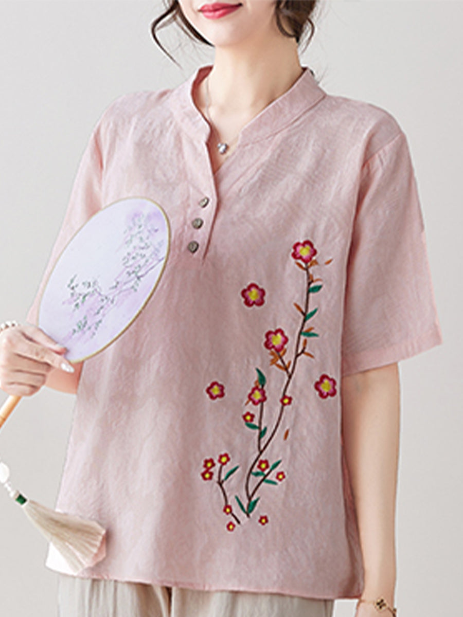 Small flower printed shirt