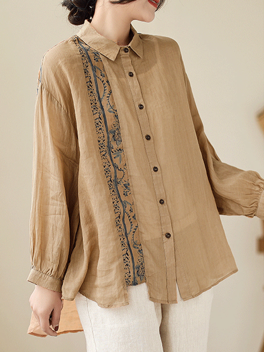 Ethnic style minimalist top