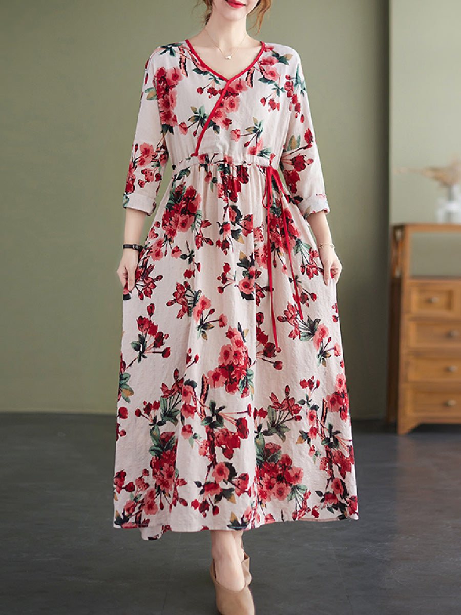 Floral Casual Long Sleeve Dress