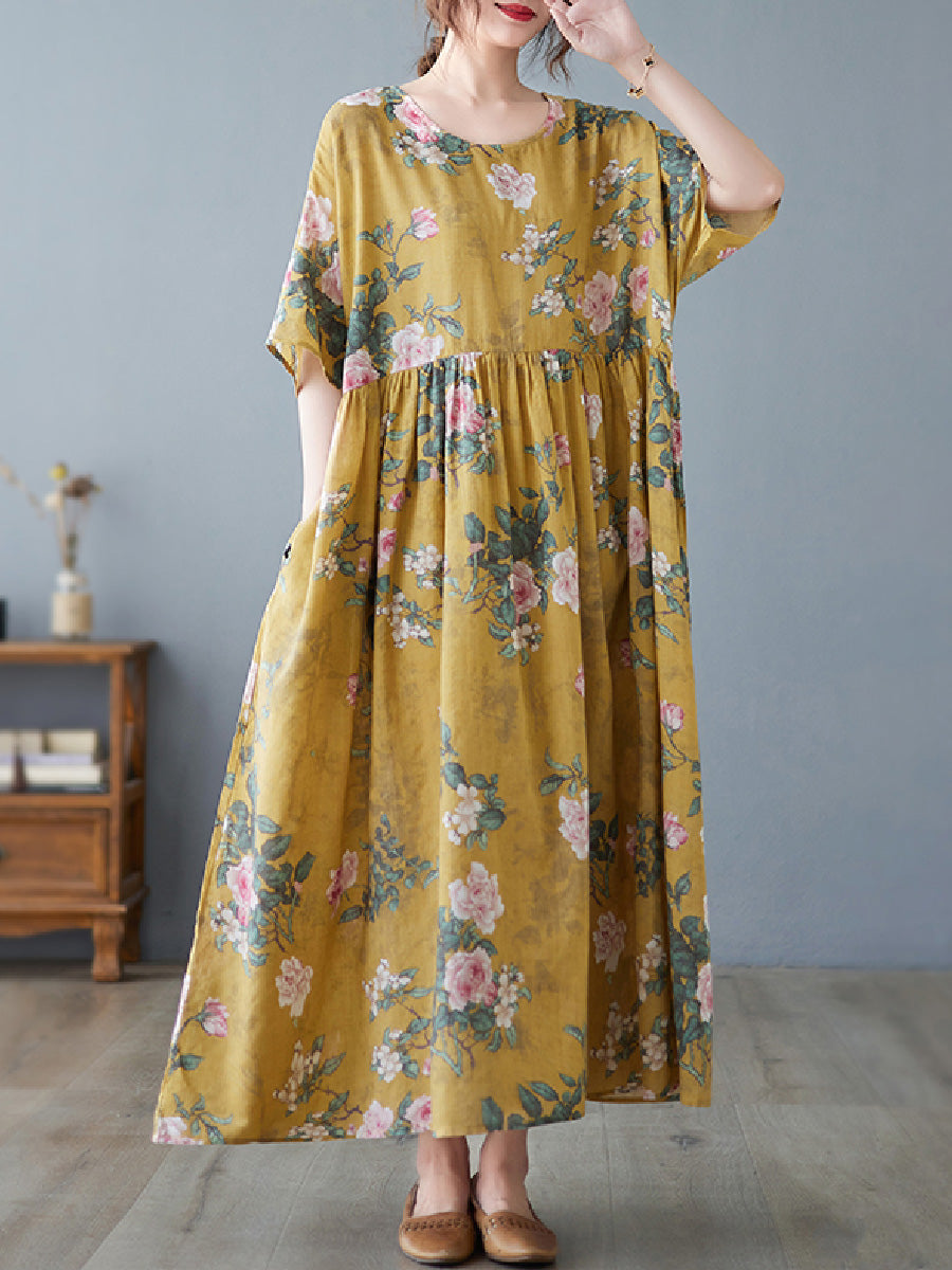 Floral Plus Size Casual Dress