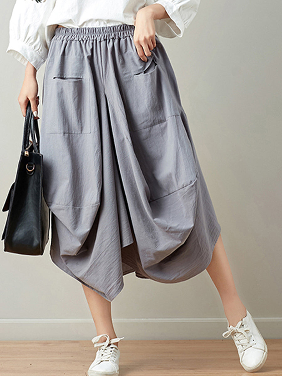 Oversized Slim Lantern Skirt