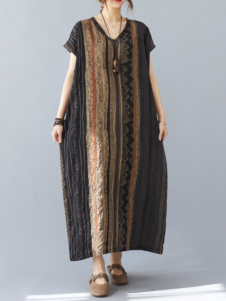 Ethnic printed large dress