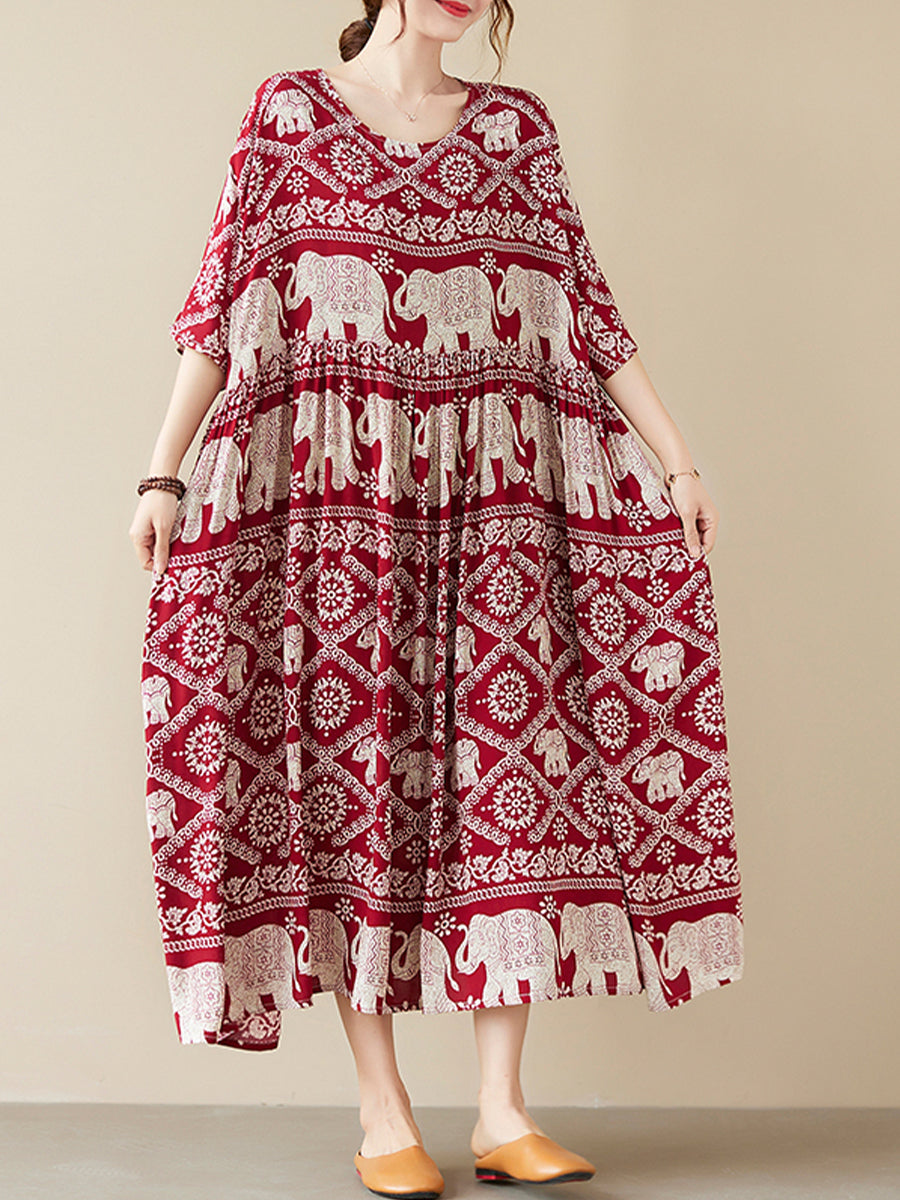 Oversized ethnic style dress