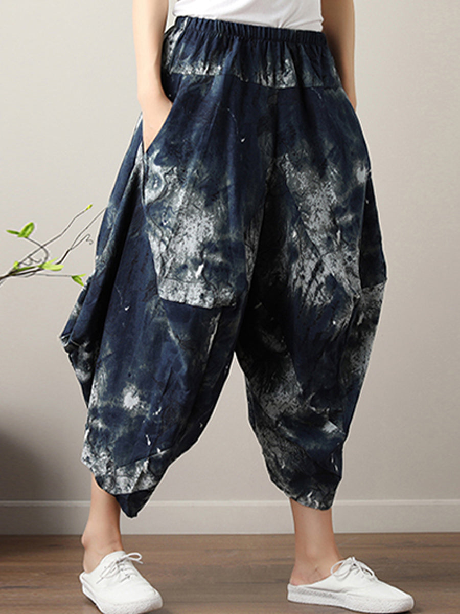 Casual printed oversized pant